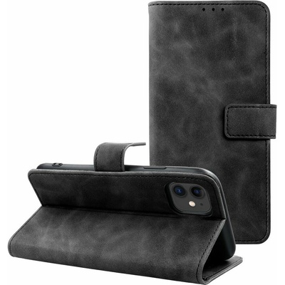 Magnet Book Knižkové diárové puzdro iPhone 12, 12 Pro, čierne