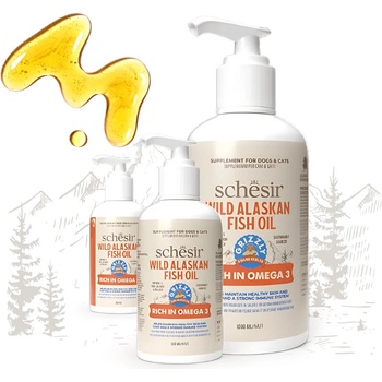 Grizzly Wild Alaskan Fish Oil Plus Schesir lososový olej 250 ml