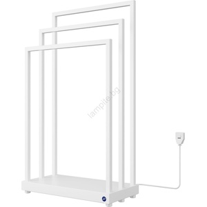 Instal Projekt - Електрически сушилник за хавлии MOBE 105 W 90x50 см, черен (IP0011)