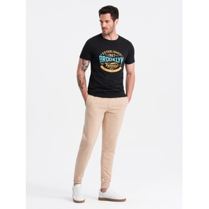Ombre Clothing Мъжки памучен спортен панталон BASIC joggers Ombre Clothing Ombre Clothing | Bezhov | МЪЖЕ | 30/32