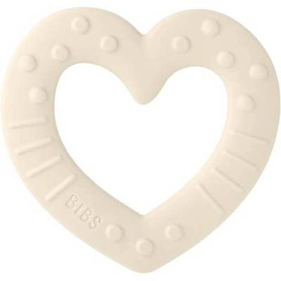 Bibs Baby Bitie Heart kousátko Ivory růžová
