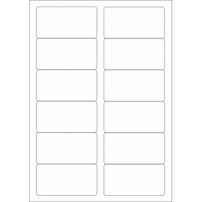 Print etikety 88.9x46.5mm biele