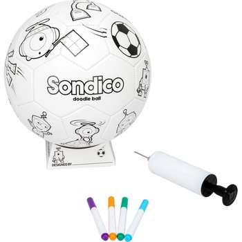 Image 1 of Sondico Doodle Football - White