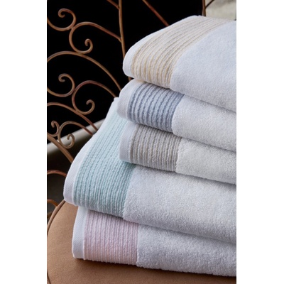 Soft Cotton Ručník MOLLIS 50 x 100 cm Béžová 550 gr / m2 Česaná prémiová bavlna 100% RICH SOFT