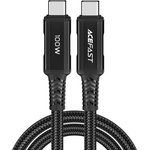 ACEFAST Кабел за данни C4-03 - Acefast, Type-C към Type-C, 100W, 5A, 480Mb/s, Високоскоростно зареждане, 2m - Черен