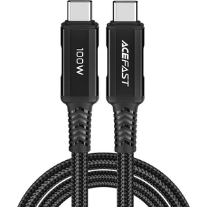 ACEFAST Кабел за данни C4-03 - Acefast, Type-C към Type-C, 100W, 5A, 480Mb/s, Високоскоростно зареждане, 2m - Черен