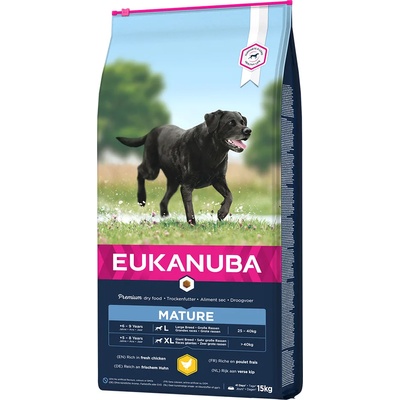 EUKANUBA 10% намаление! Eukanuba суха храна, 15 кг - Thriving Mature Large Breed с пилешко