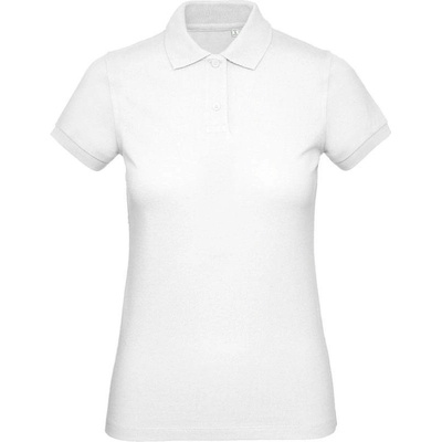 B&C Inspire Polo /women Dámske piqué polo z bio bavlny biela