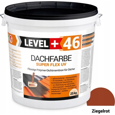 Barva střešní fólie cihlová 25 kg Level+46