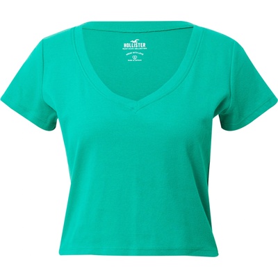 HOLLISTER Тениска зелено, размер xs