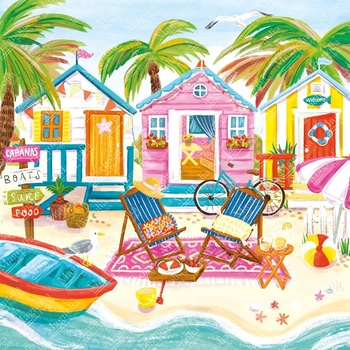 Image 1 of Magnolia - Puzzle Beach Huts - 1 000 piese
