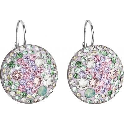 Pavona stříbrné s krystaly Crystals from Swarovski Sakura 31161.3 Sakura