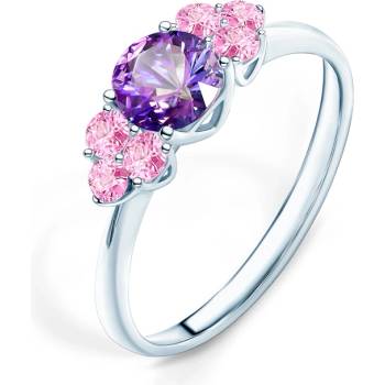 SAVICKI Годежен пръстен Fairytale: бяло злато, аметист