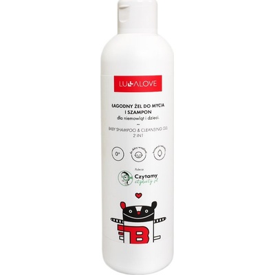 Lullalove Jemný mycí gel a šampon pro kojence a děti 250 ml
