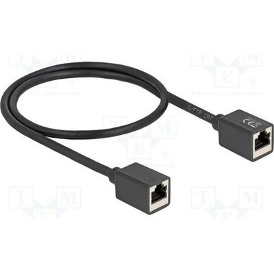 Delock 90324 Prodlužka Ethernet S/FTP Cat 6a RJ45 zásuvka z obou stran