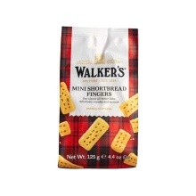 Walkers Mini Fingers klasické skotské máslové sušenky 125 g