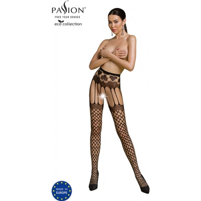 Passion Erotické punčochové kalhoty ECO S009 black