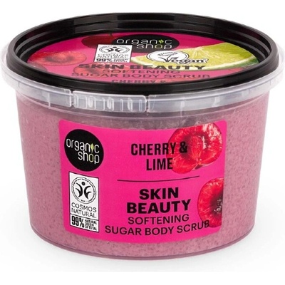 Organic Shop Skin Beauty Cherry & Lime Softening Suger Body Scrub 250 ml
