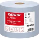 Katrin classic - Индустриална хартия на руло Синьо, ламинирано 500 къса (3941)