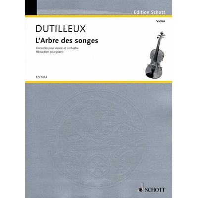 Henri Dutilleux L'Arbre des songes noty na housle klavír