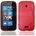 Nokia Lumia 510 Силиконов Калъф Червен + Протектор