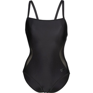arena Дамски бански костюм Arena Women's Mesh Panels Swimsuit Closed Back Swimsuit - Black - размер 34 (EU) (150-4058-0111)