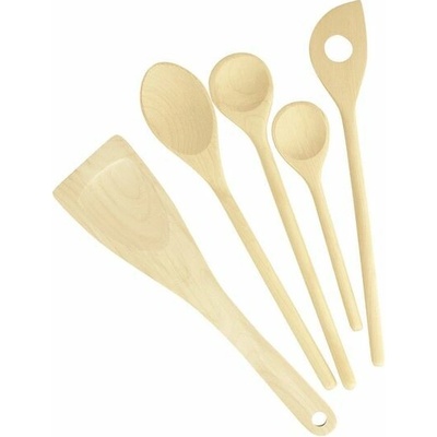 Vařečky a obracečka Tescoma WOODY, sada 5 ks – Zboží Mobilmania