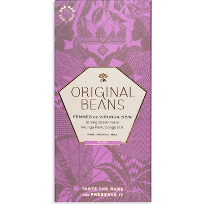 Original Beans Femmes de Virunga 55% mléčná Bio 70 g