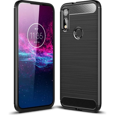 Motorola Moto E (2020) Удароустойчив Carbon Fiber Калъф и Протектор