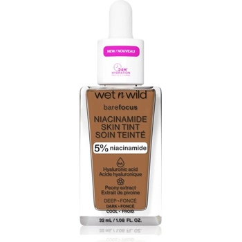 Wet n Wild Bare Focus Niacinamide Skin Tint lehký hydratační make-up Deep Warm 32 ml