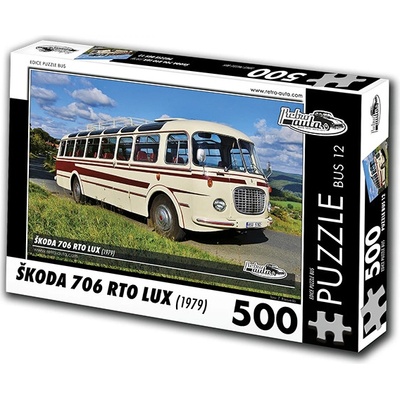 RETRO-AUTA© BUS 12 ŠKODA 706 RTO LUX 1979 500 dílků