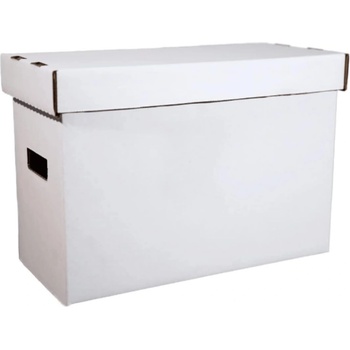Image 1 of Архивен кашон бял с тесен капак, 540 x 270 x 380 mm
