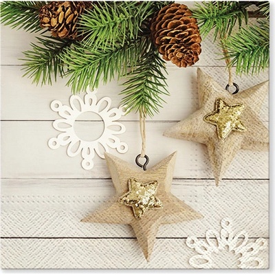 TaT servítky Eco Stars 33x33cm