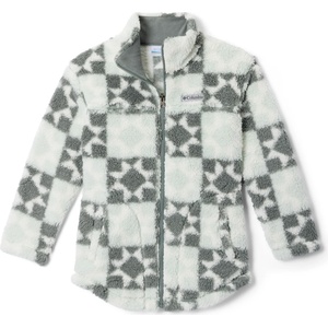Columbia Детско поларено яке Columbia Kid's West Bend Printed Full Zip Fleece jacket - Tea Light / Cozy Quilt - размер XS (703-7270-0212)