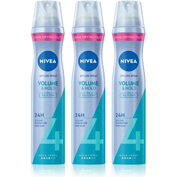 Nivea Volume Care лак за коса за увеличаване на обема 3 x 250 ml