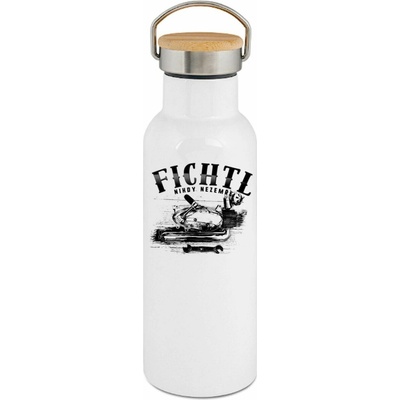 123TRIKO termoska Jawa Motor, Fichtl nikdy nezemře, černý 500 ml