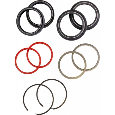 WP SUSPENSION kompletní servisní sada vidlice WP 48mm (olejová těsnění, prachovky, pojistky, podložky) SKF BLACK