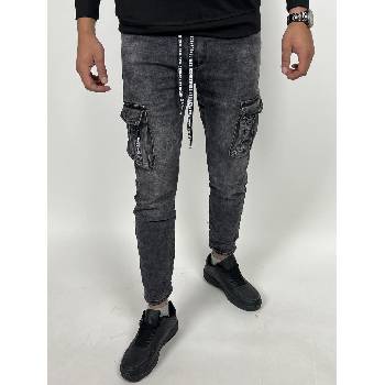 Viman pánské džíny na gumu šedé