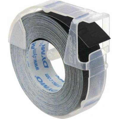 Páska Dymo 3D, 9mm černá, bílý tisk, 3m - 1ks