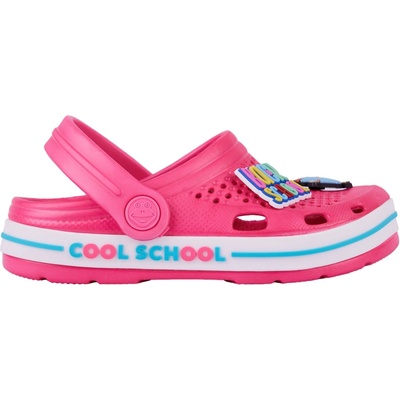 Coqui Dievčenské šľapky LINDO KIDS BTS ružová mix biela