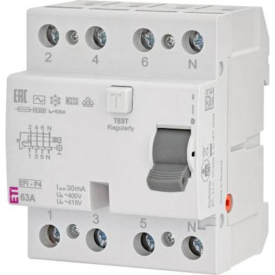 ETI EFI-4 4p AC 63/0,03A 10kA