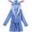 Cerda Coral fleece Stitch bathrobe - Blue (Blue)