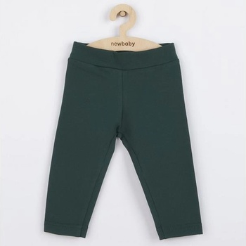 New Baby Dojčenské bavlnené legíny Leggings tmavo zelené