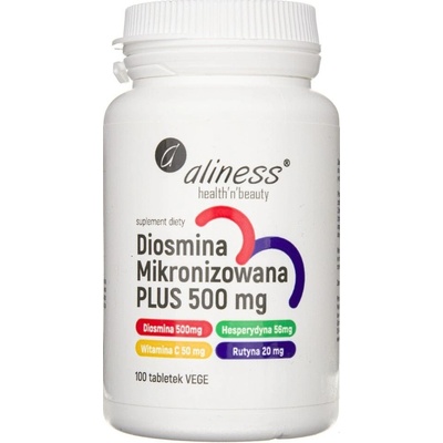 Aliness Diosmin mikronizovaný PLUS 500 mg 100 tabliet