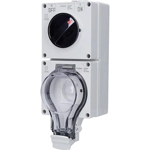 Solight 5B351 - Розетка за влажни помещения с ключ 230V/16A IP66 (SL1656)