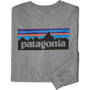 Patagonia Мъжка блуза с дълъг ръкав Patagonia L/S P-6 Logo Responsibili-Tee Longsleeve - Gravel Heather - размер XXL (016-7132-0316)