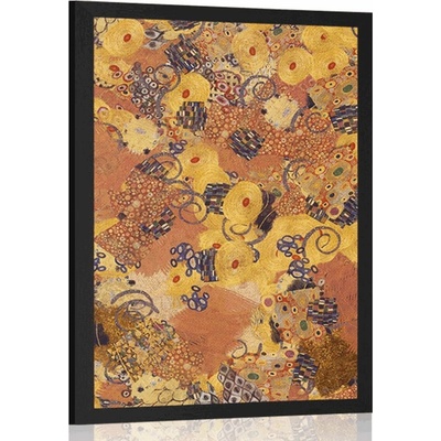 Plagát abstrakcia inšpirovaná G. Klimtom