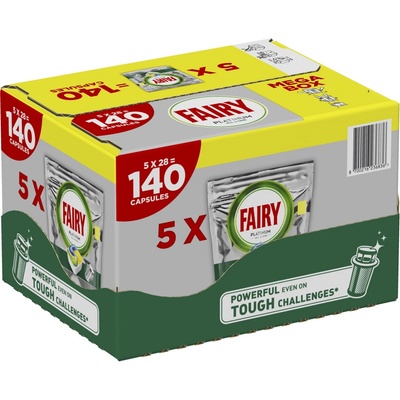 Fairy Platinum All in One Yellow Tablety do myčky nádobí 5 x 28 ks
