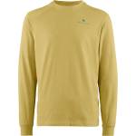 Klättermusen Мъжка тениска Klättermusen Root Logo L/S Tee Longsleeve - Straw (216-8370-0312)
