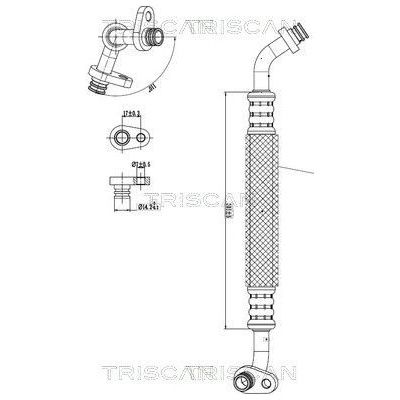 Vysokotlaké / nízkotlaké vedení, klimatizace TRISCAN 9010 28023